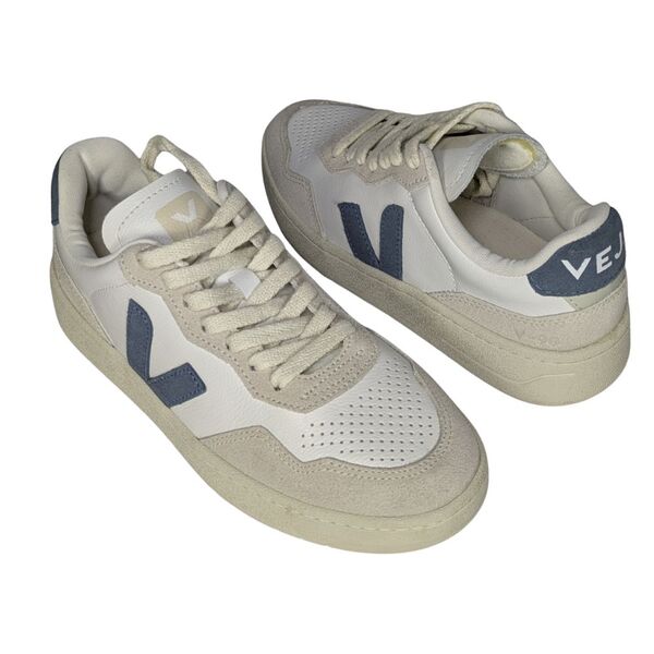 Sneakersy Veja V-90 Biało-Szare Skórzane Rozmiar 36 - zdjęcie 8