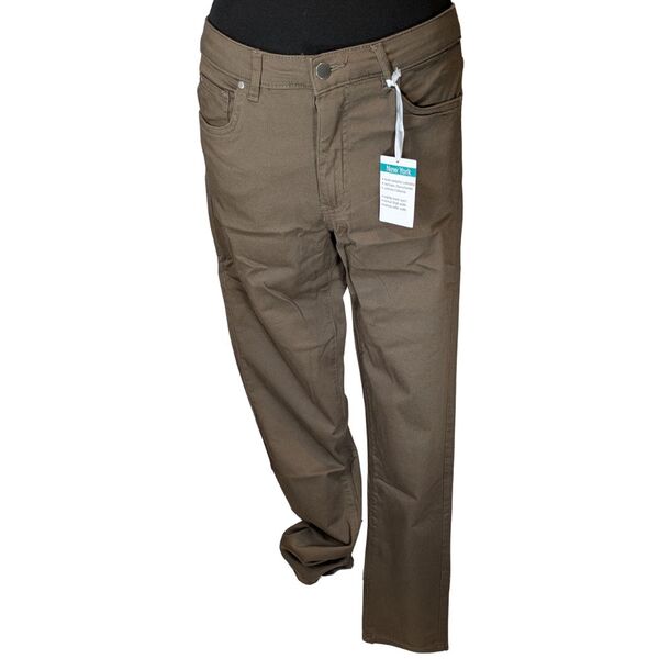 Brązowe Spodnie Materiałowe New York AproductZ 36