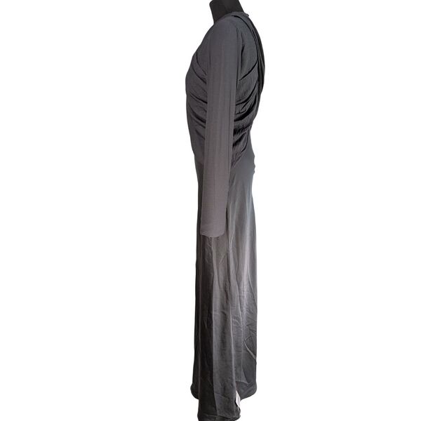 ASOS Design Sukienka Maxi Elegancka Ciemnoszara Drapowana Rozmiar 38 - zdjęcie 2