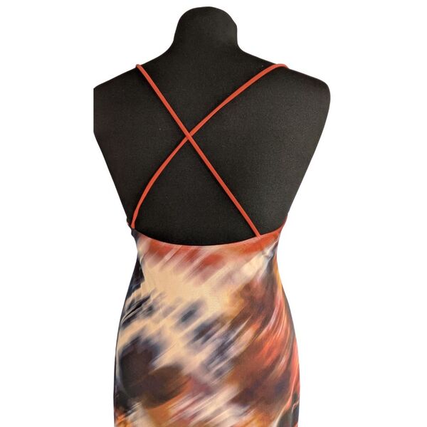 ASOS DESIGN Sukienka Maxi Mesh Tie-Dye Rozmiar 40 - zdjęcie 8