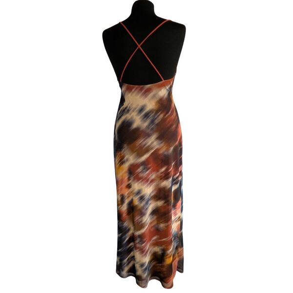 ASOS DESIGN Sukienka Maxi Mesh Tie-Dye Rozmiar 40 - zdjęcie 5