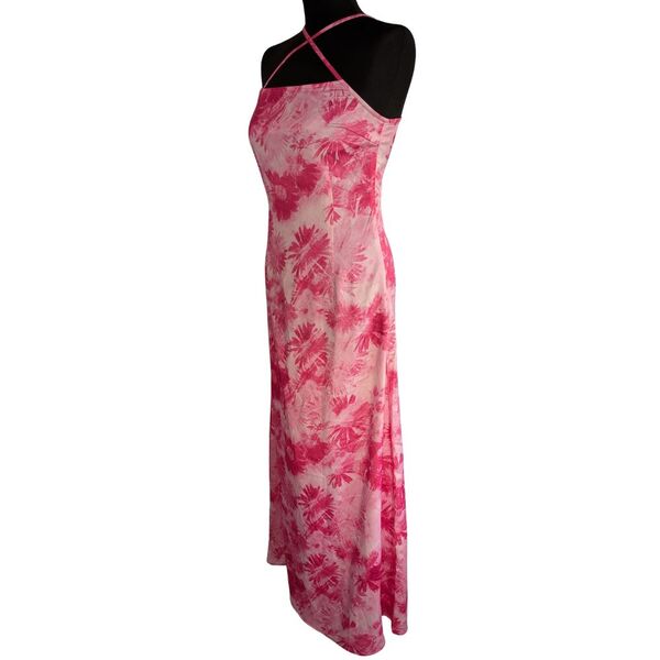 VERO MODA Sukienka Maxi Cross Back Różowa 36 - zdjęcie 3
