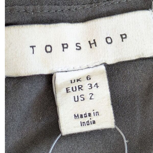 Topshop Sukienka Mini Szyfonowa Czarna 34 - zdjęcie 12