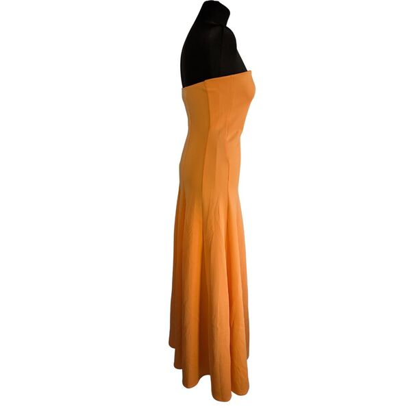 ASOS DESIGN Sukienka Rozkloszowana Midi Pomarańczowa 38 - zdjęcie 2