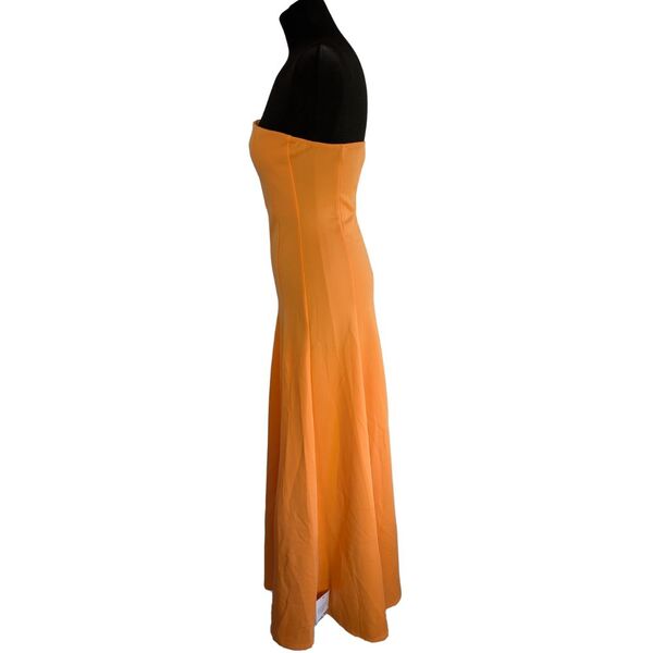 ASOS DESIGN Sukienka Rozkloszowana Midi Pomarańczowa 38 - zdjęcie 4
