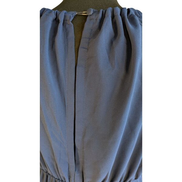 ASOS DESIGN Sukienka Plisowana Midi Granatowa 42 - zdjęcie 8