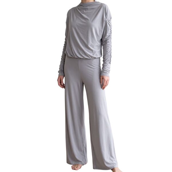 Szary Kombinezon Damski ASOS DESIGN Szerokie Nogawki 34