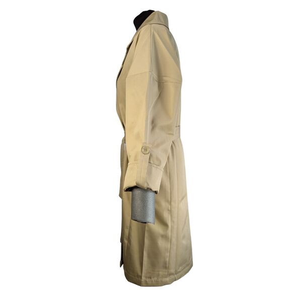 Beżowy Dwurzędowy Płaszcz Trench Trendyol Rozmiar 42 (XL) - zdjęcie 6