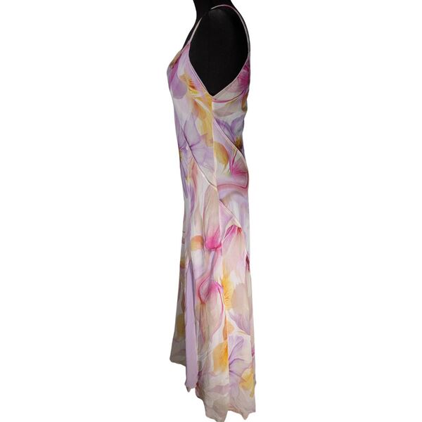 Mango Wielokolorowa Sukienka Maxi w Kwiaty L - zdjęcie 4
