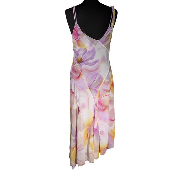 Mango Wielokolorowa Sukienka Maxi w Kwiaty L - zdjęcie 7