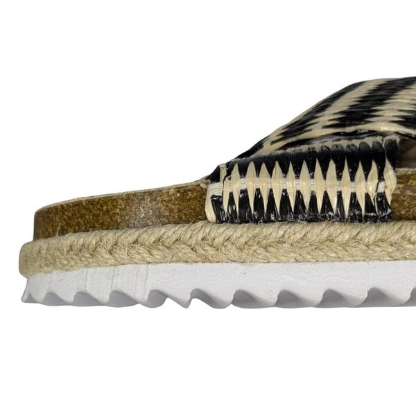 Damskie Klapki ASOS DESIGN Plecione Czarno-Białe Rozmiar 39 - zdjęcie 10